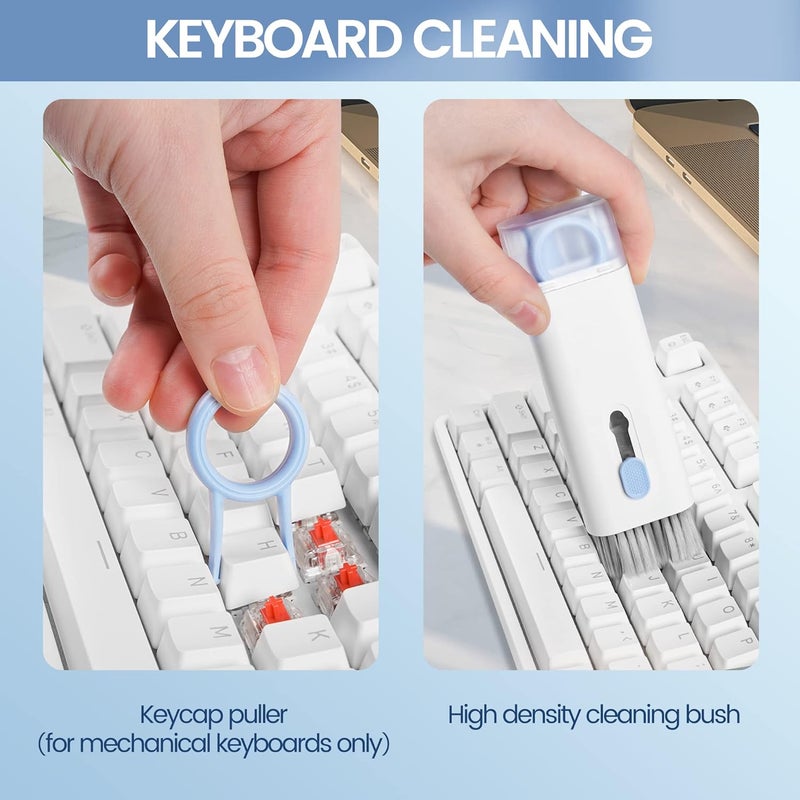 VUBOJO Laptop Screen Keyboard Earbud Cleaner Kit，Electronics Cleaning Tool for MacBook iPad iPhone Pro Cell Phone,airpod Cleaner kit,Computer Cleaning Tool Kit(Blue) - Image 4